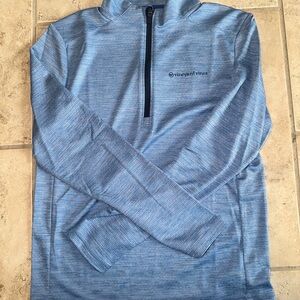Boys Vineyard Vines Blue Striped 1/4 zip